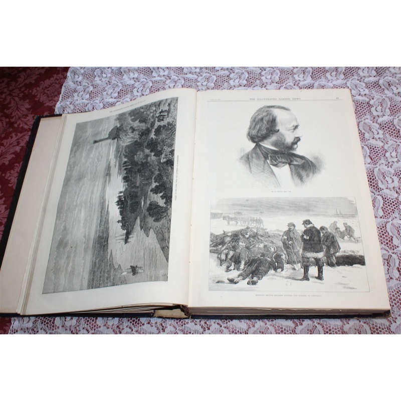 1871 JAN. - JUNE Illustrated London News Bound Volume LVIII