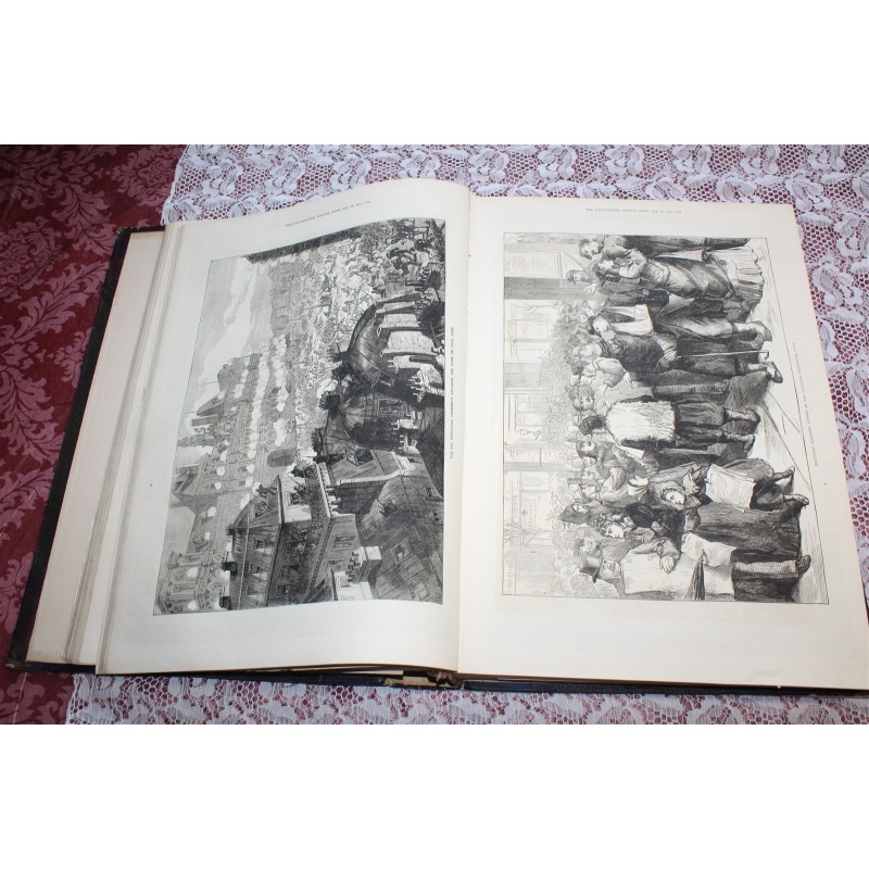 1871 JAN. - JUNE Illustrated London News Bound Volume LVIII