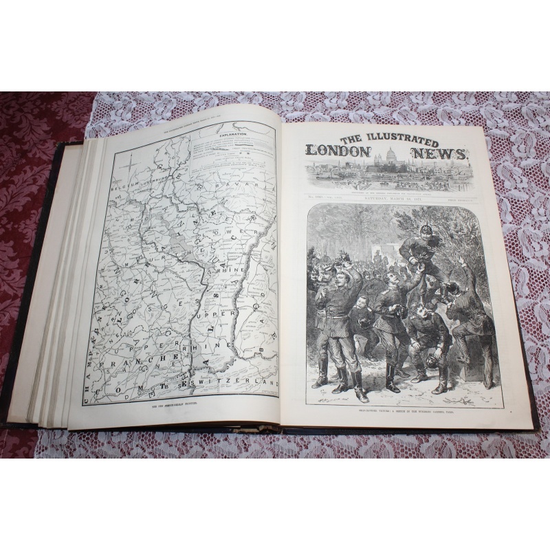 1871 JAN. - JUNE Illustrated London News Bound Volume LVIII