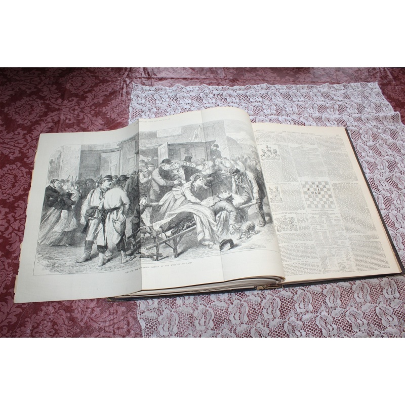 1871 JAN. - JUNE Illustrated London News Bound Volume LVIII