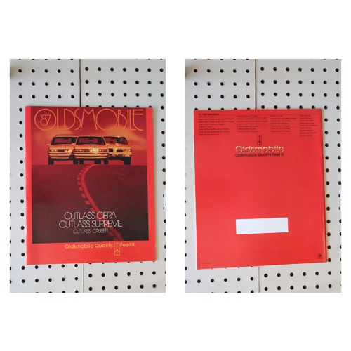 1987 Oldsmobile Firenza Brochure  27 Pages