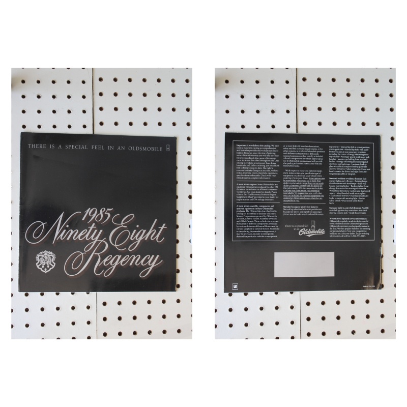 1985 Oldsmobile 98 Regency Brochure  13 Pages