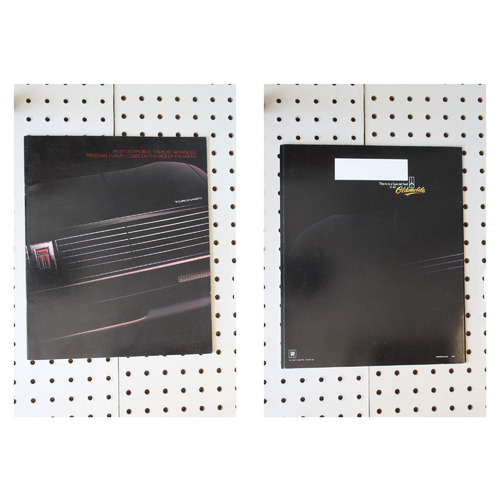 1986 Oldsmobile Toronado Brochure  11 Pages