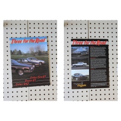 Oldsmobile  Flyer(Poster Size Foldout) Product Line-Up  Three for the Road