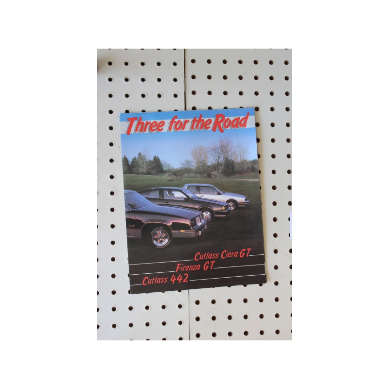 Oldsmobile  Flyer(Poster Size Foldout) Product Line-Up  Three for the Road