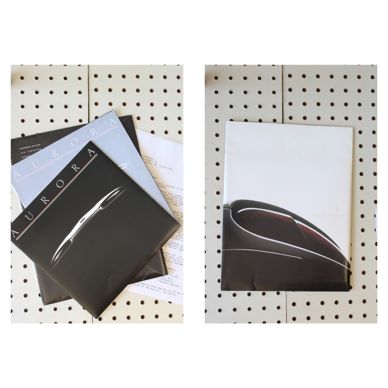 1994 Oldsmobile Aurora Brochure Packet Letter