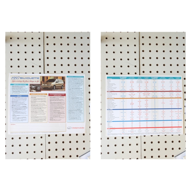 1997 Oldsmobile Silhouette Flyer(Single Page)