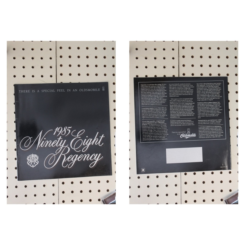 1985 Oldsmobile 98 Regency Brochure  13 Pages
