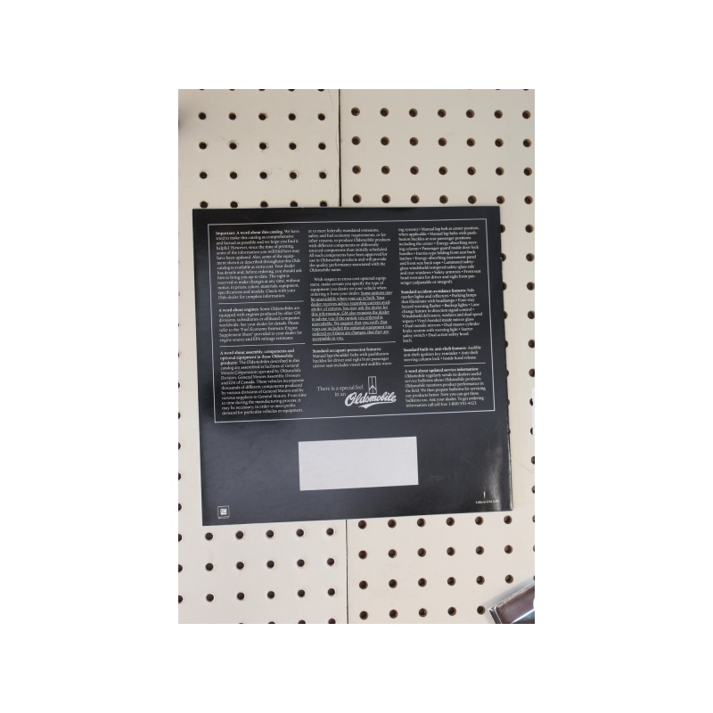 1985 Oldsmobile 98 Regency Brochure  13 Pages