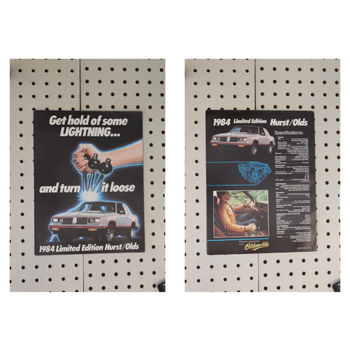 1984 Oldsmobile  Flyer(Poster Size Foldout) Limited Edition Hurst