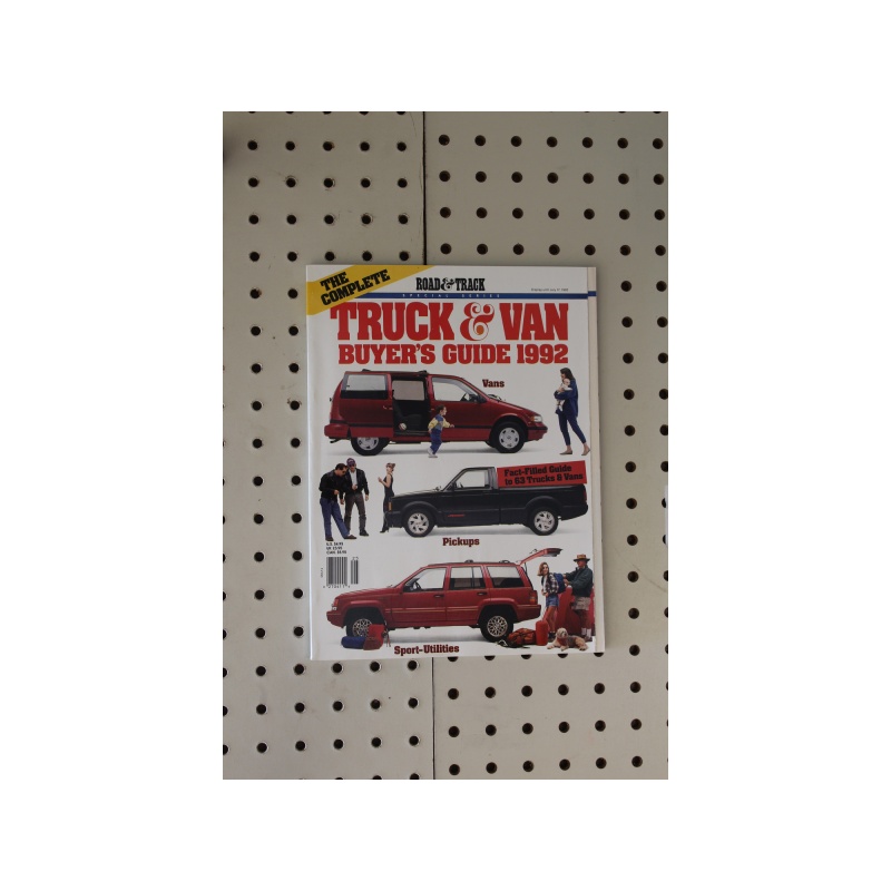 1992   Magazine Road & Track Complete Truck & Van Buyers Guide 152 Pages