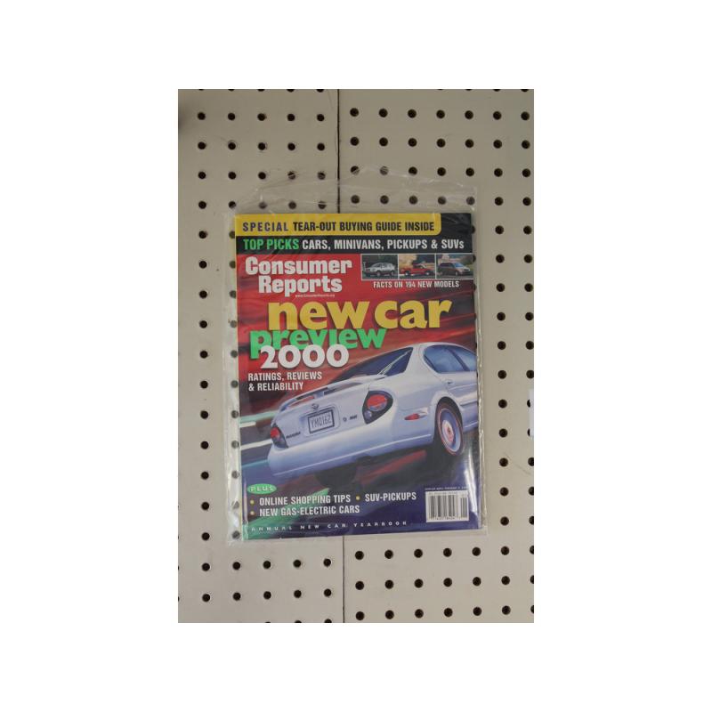 2000    Consumer Reports New Cars Preview 161 Pages 
