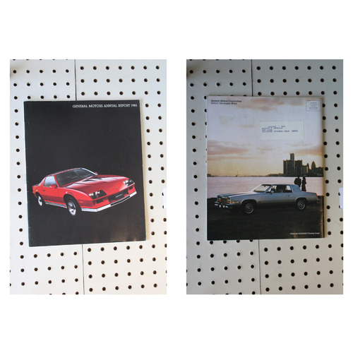 1981   Booklet General Motors Annual Report 32 Pages