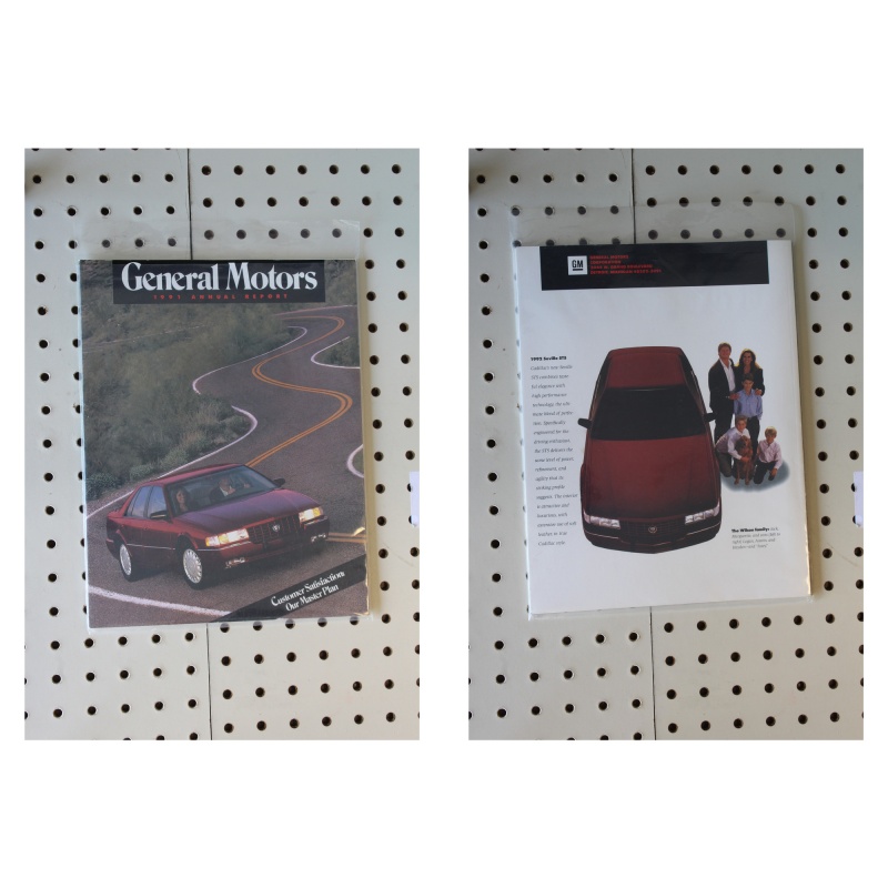1991   Booklet General Motors Annual Report  50 Pages
