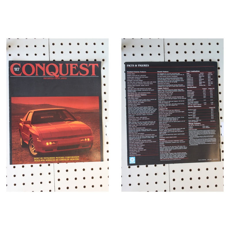1987 Chrysler Conquest Brochure Imported From Japan