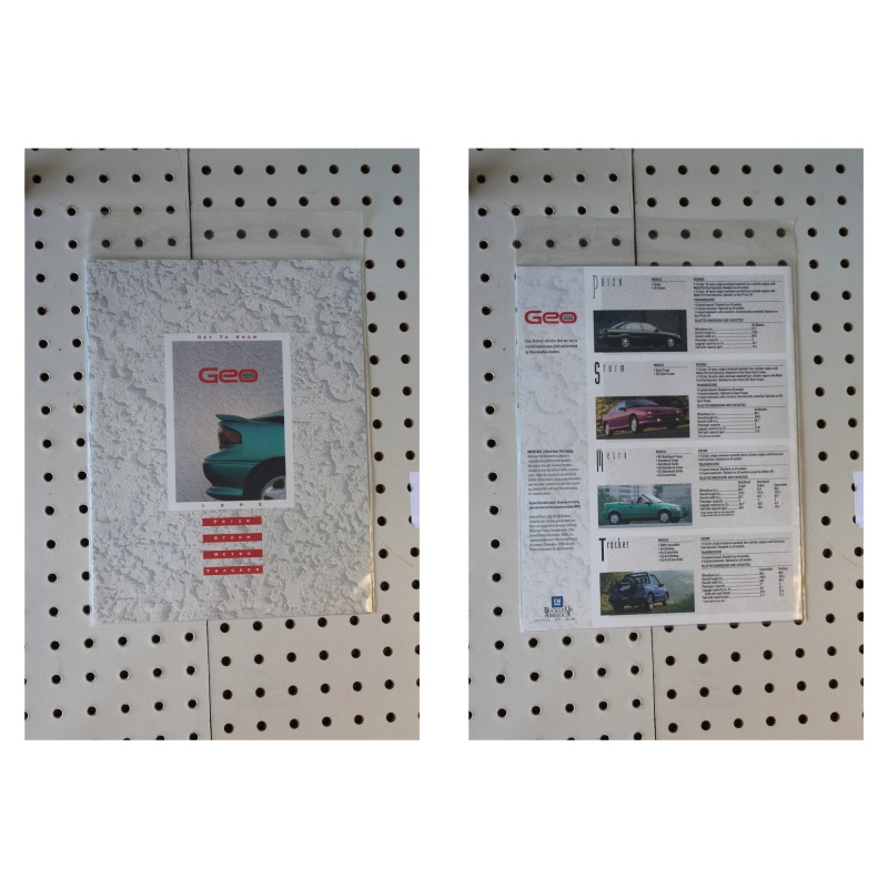 1993 Geo  Brochure Product Line-Up  11 Pages
