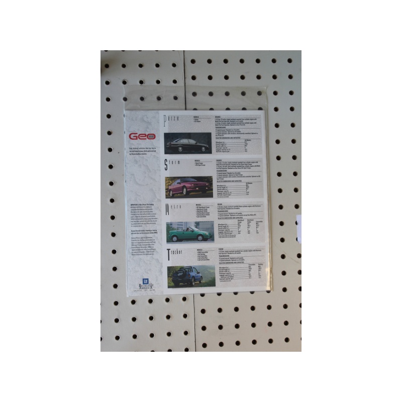 1993 Geo  Brochure Product Line-Up  11 Pages