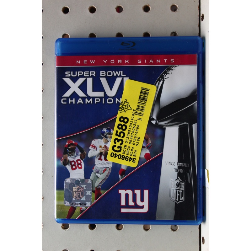 Super Bowl Xlvi: Giants Vs Patriots Blu-ray:922
