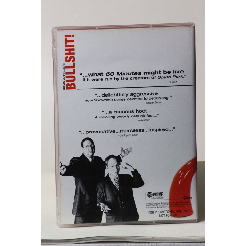 Penn & Teller Bullshit! Can You handle the Truth 2003 DVD:5805