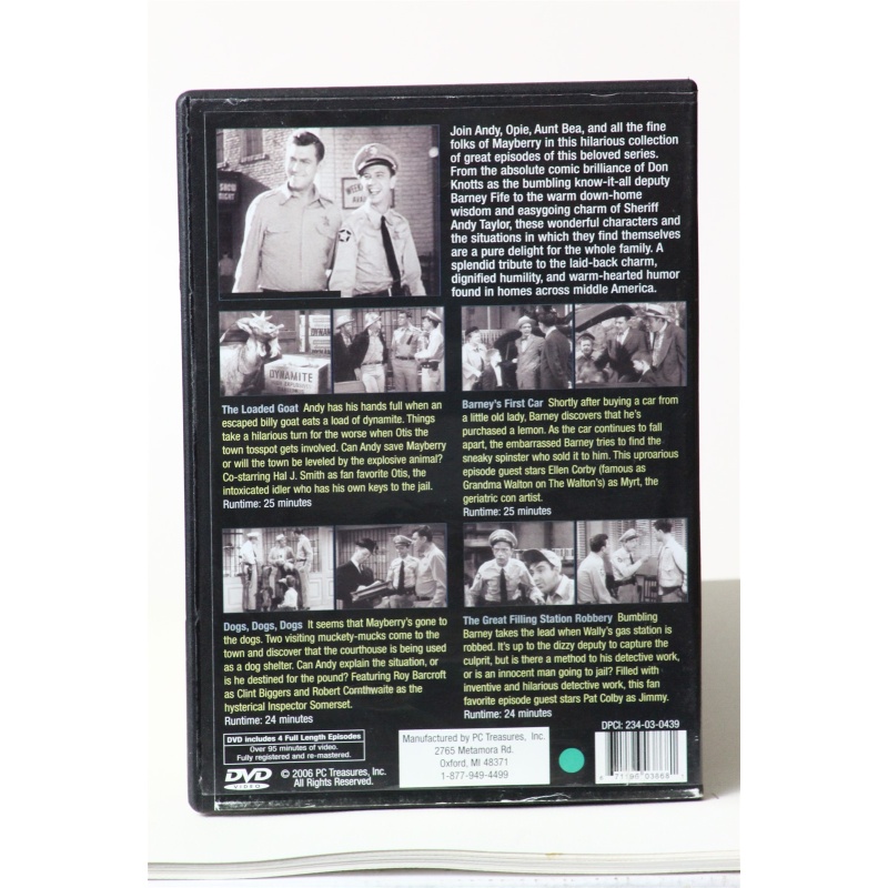 The Andy Griffith Show: 4 Episodes DVD:5693