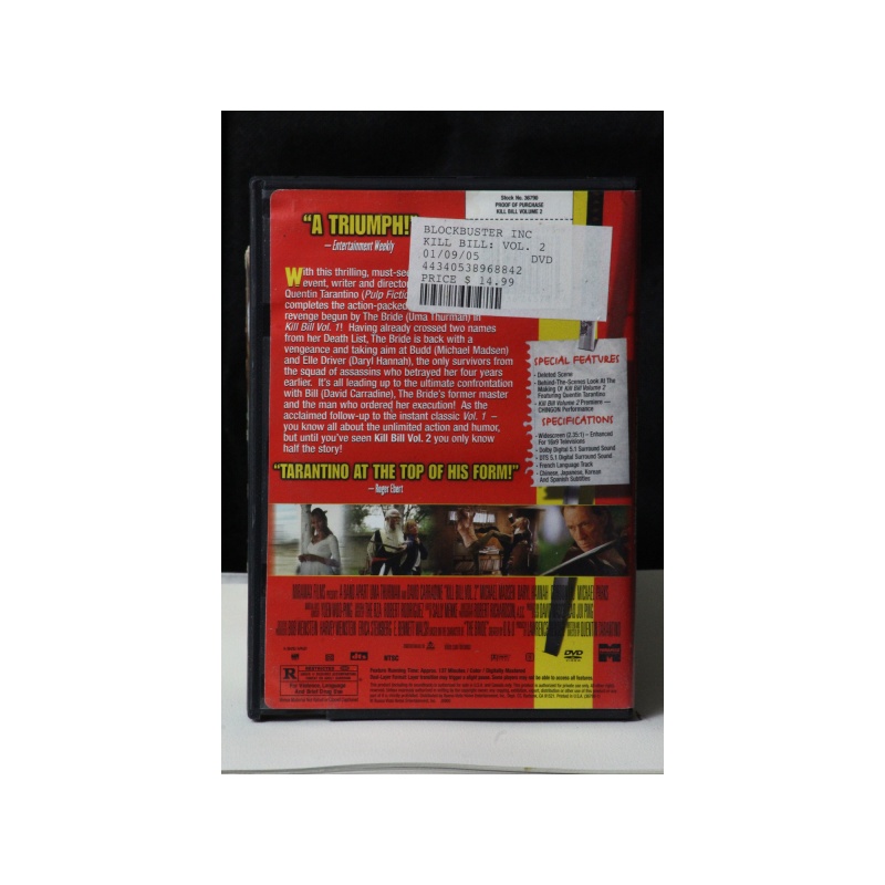 Kill Bill: Vol. 2 DVD:5937