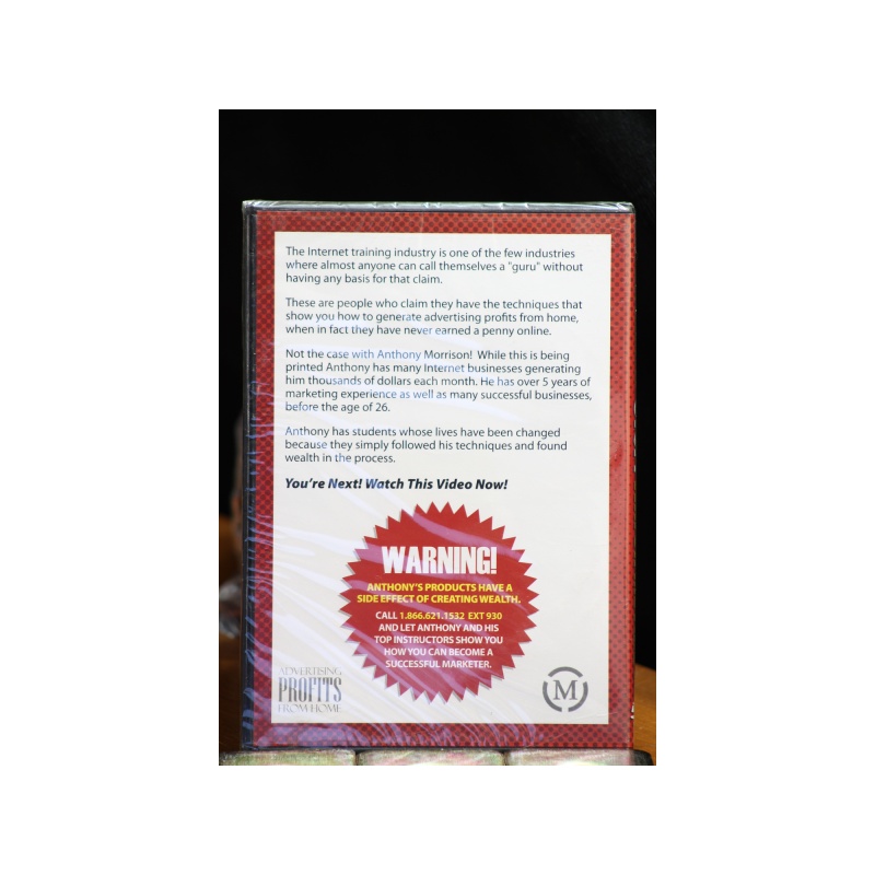 Anthony Morrison Stop Watch Me First DVD:6336