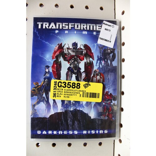 712: DVD Transformers Prime: Darkness Rising 