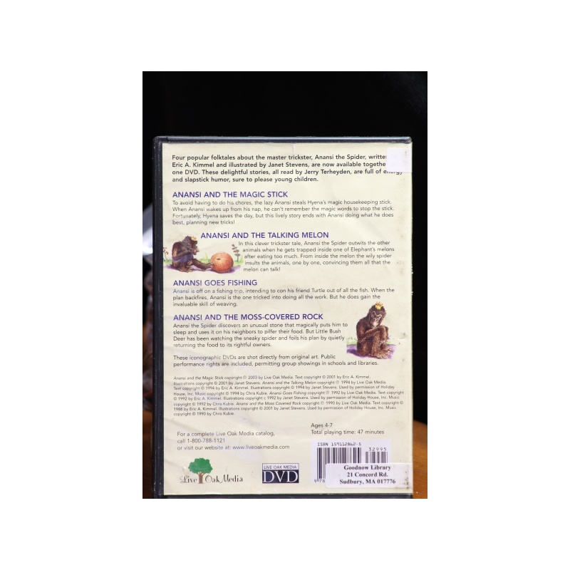 The Anansi Collection Eric A. Kimmel Magic Stick, Talking Melon DVD:7200