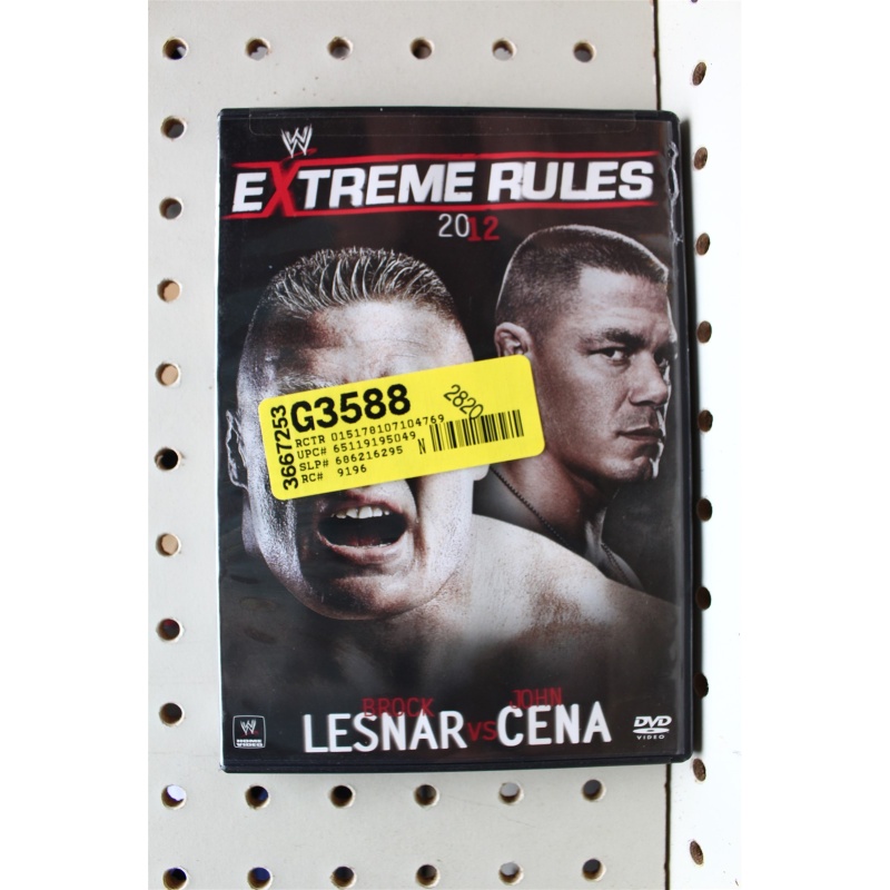 838: DVD Wwe Extreme Rules 2012 